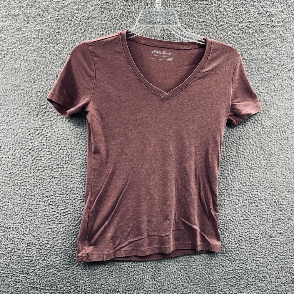 Eddie Bauer Womens T Shirt L Minimalist Essential V Neck Everyday Capsule Casual